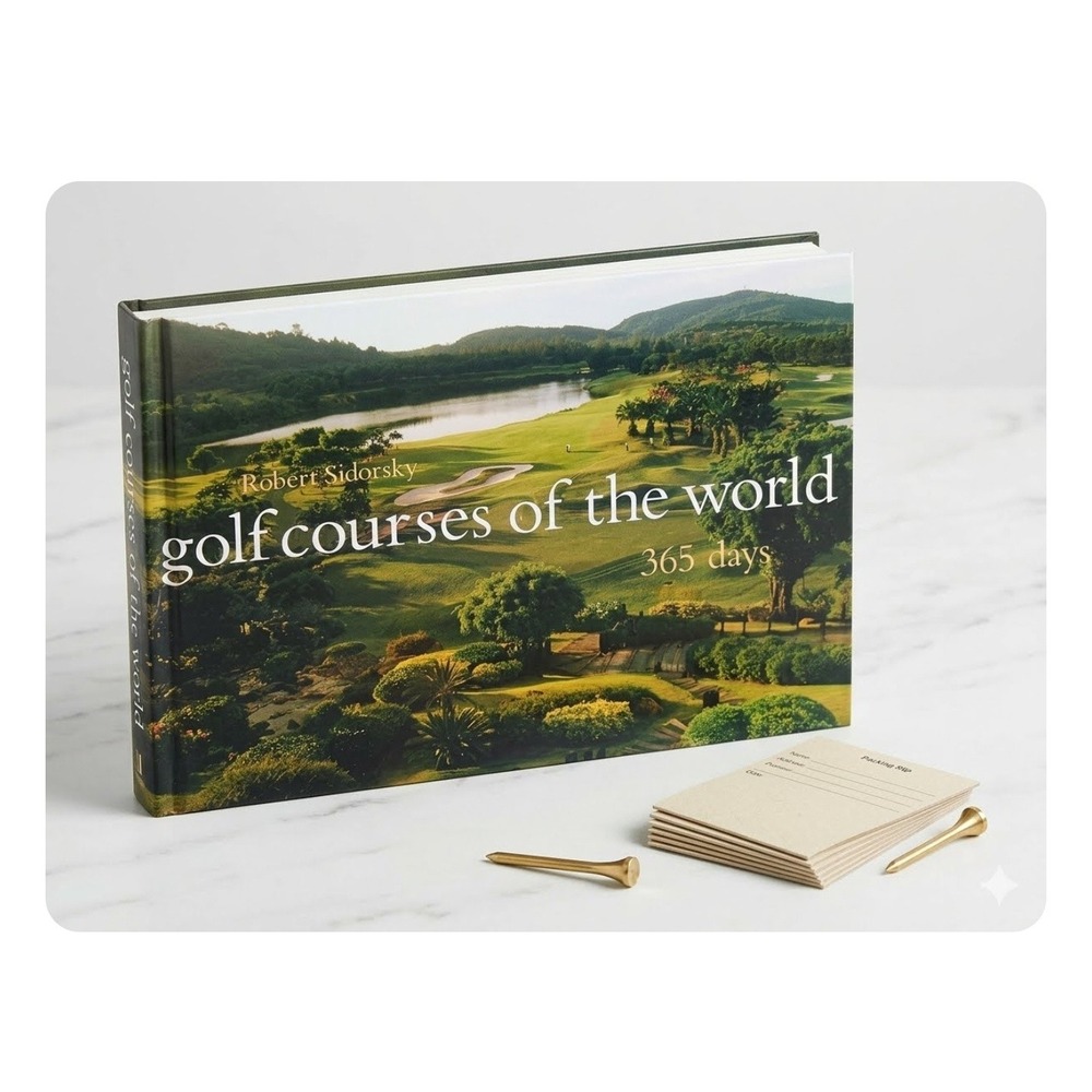 Golf Courses of the World 365 Days Robert Sidorsky Abrams Hardcover Book